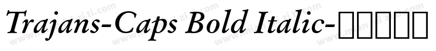 Trajans-Caps Bold Italic字体转换